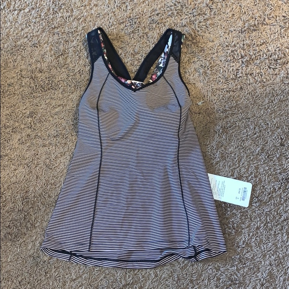 Lululemon sports bra connected to tank top